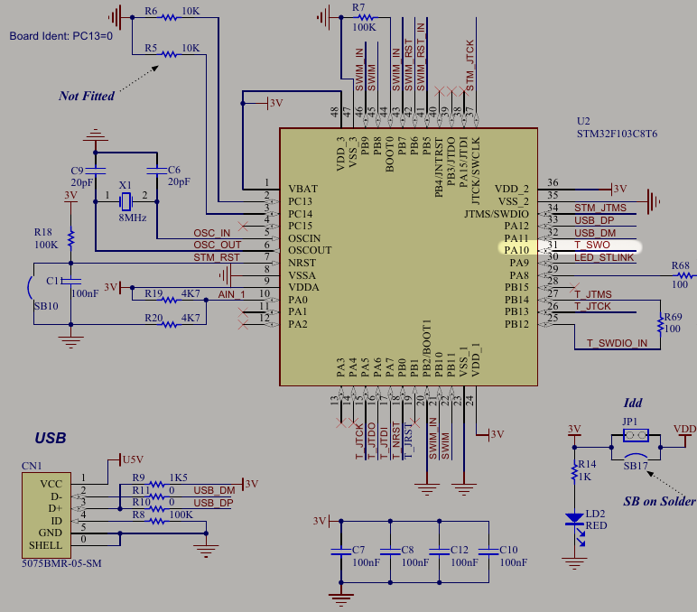 ST-Link schematic